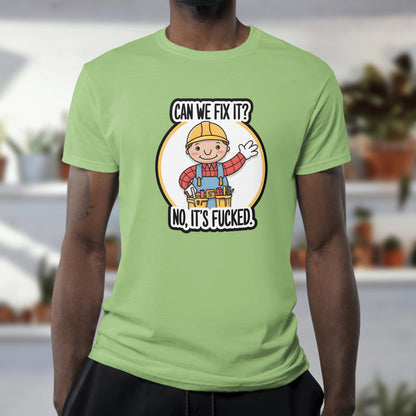 Funny construction worker cartoon PNG with adult humor
