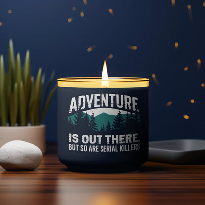 Serial killer SVG with humorous adventure-themed typography
