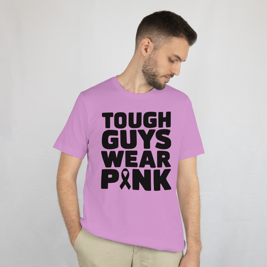 Black vector Tough Guys Wear Pink t-shirt design for Cricut and vinyl cutting
