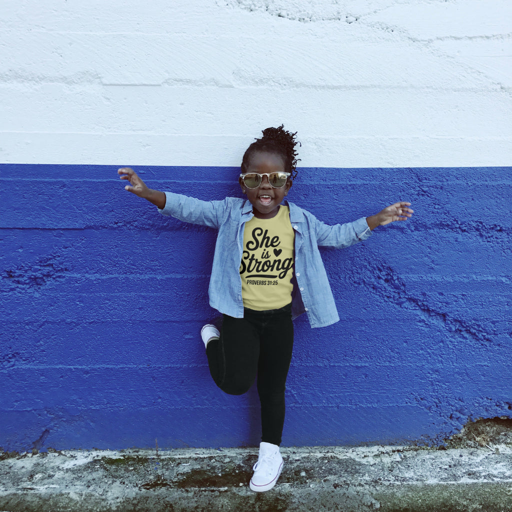 She is Strong Proverbs design for faith apparel