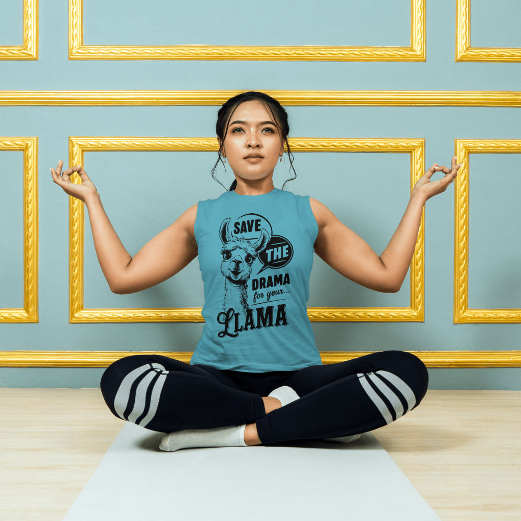 "Playful Llama Typography for Home Decor and Apparel"