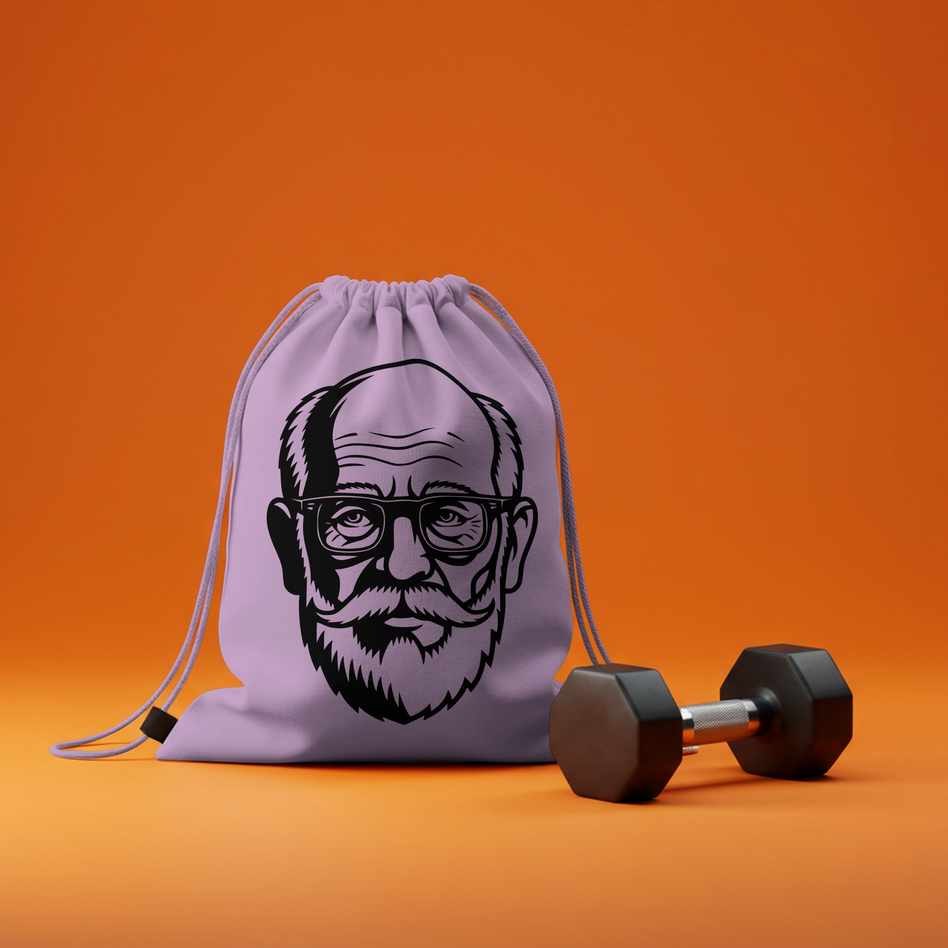 elderly man with beard and glasses clipart