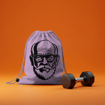 elderly man with beard and glasses clipart