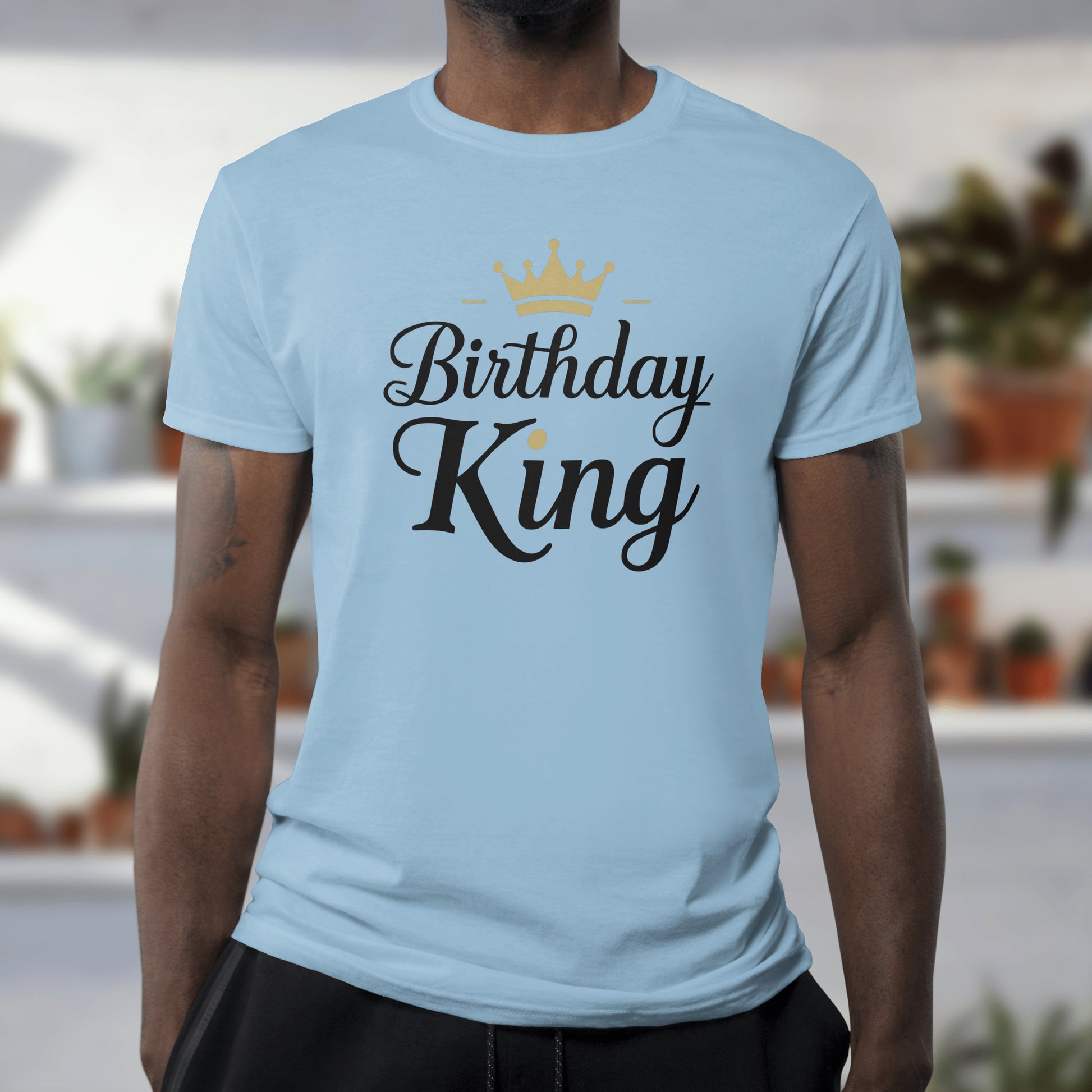 birthday king svg design with gold crown