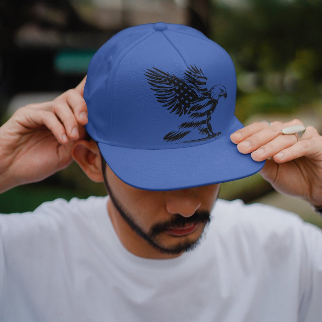 Soaring American eagle graphic for CNC and engraving
