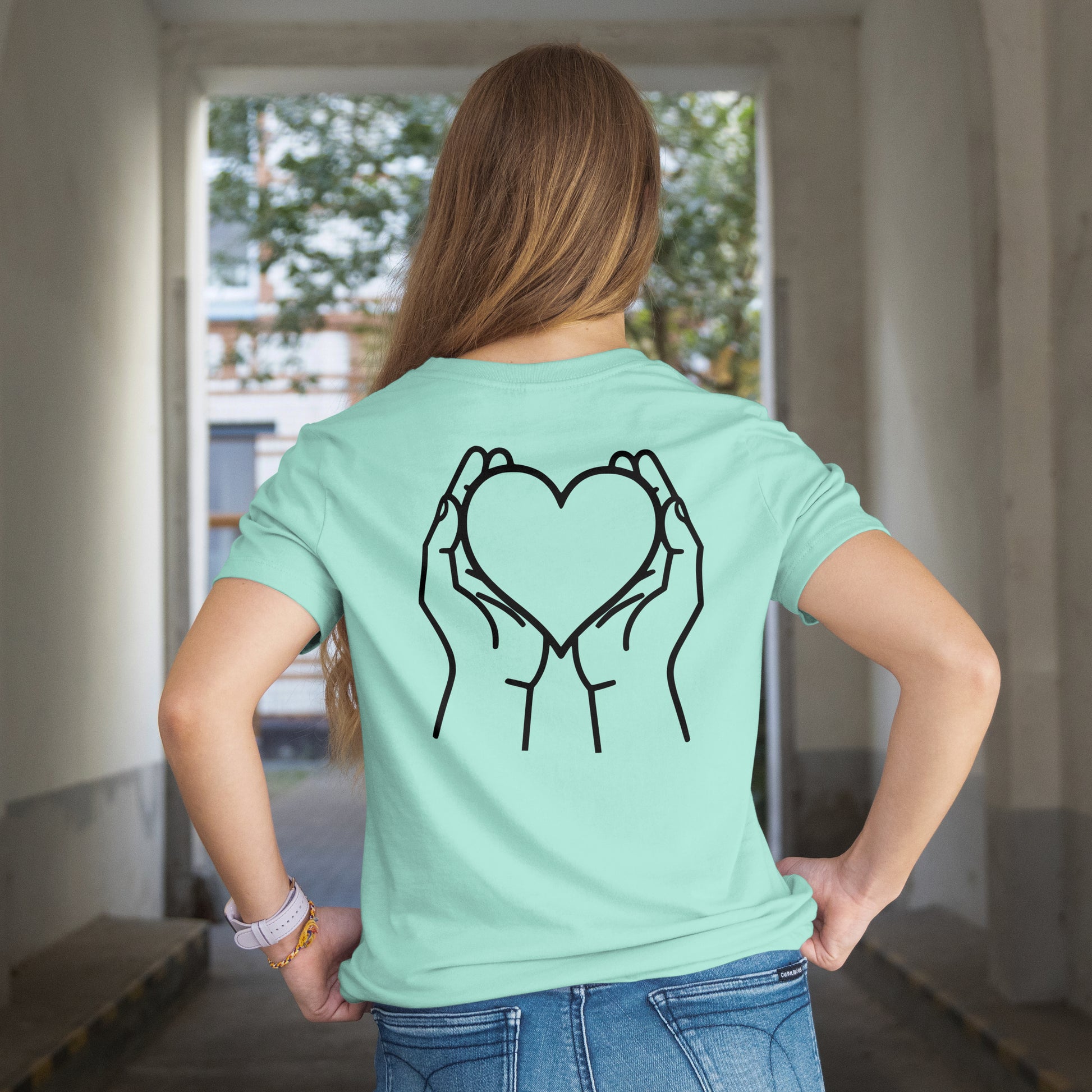 hand holding heart clipart