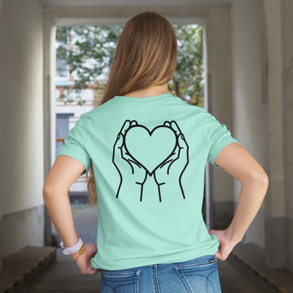 hand holding heart clipart