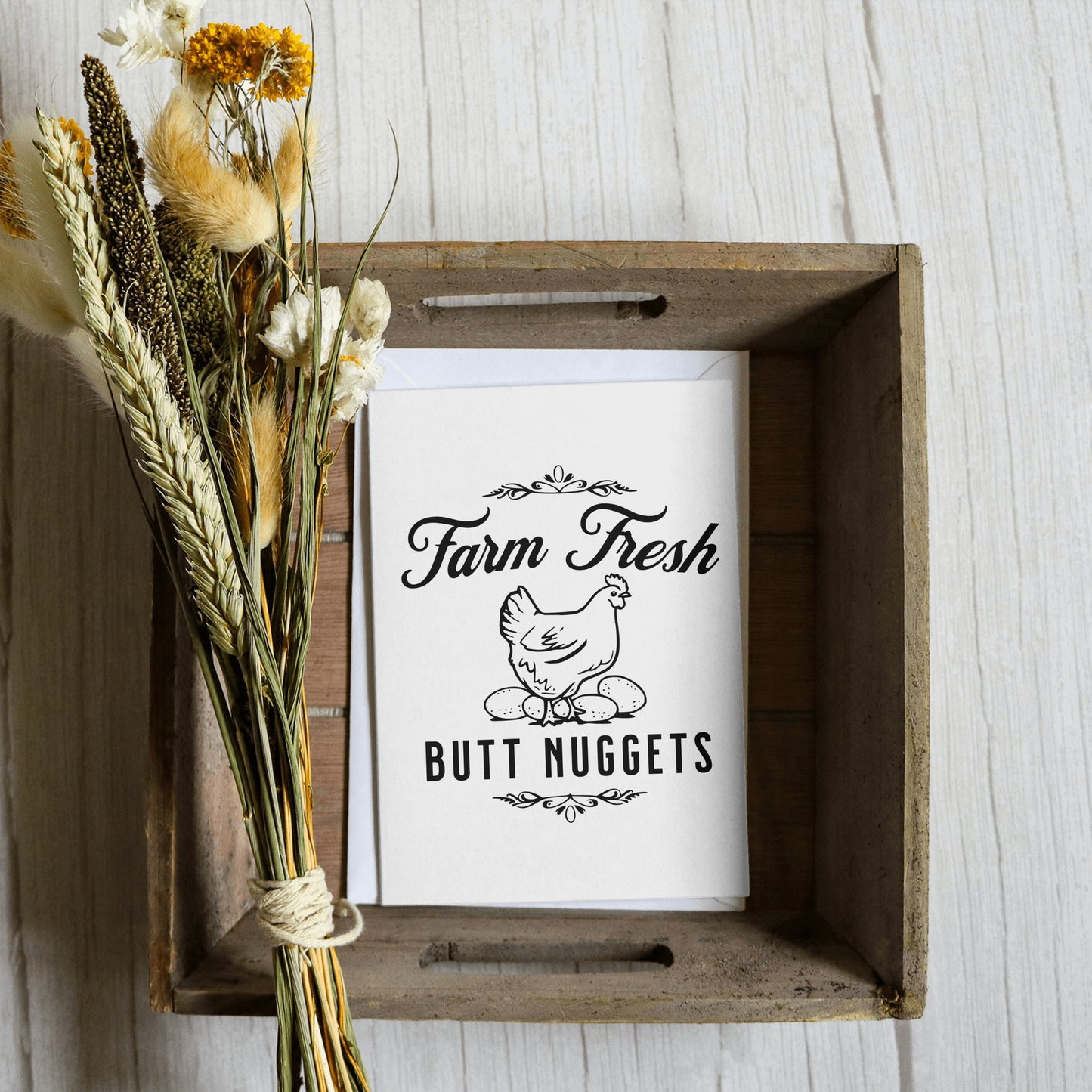 Farm fresh butt nuggets SVG for engraving projects