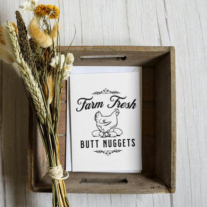 Farm fresh butt nuggets SVG for engraving projects