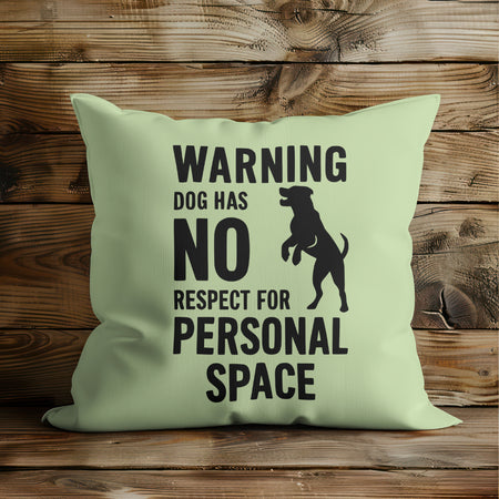 Dog Silhouette Warning Design SVG