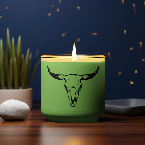 Large horned cow skull SVG file