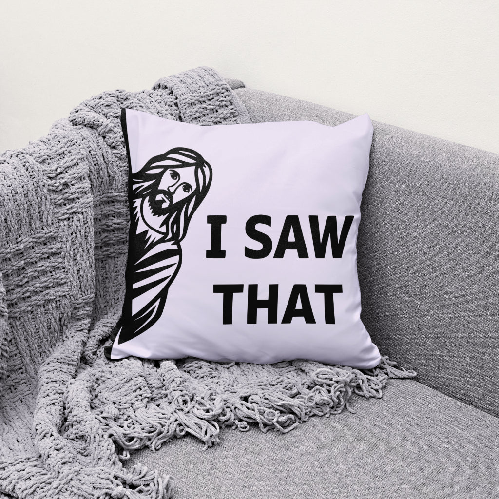 Jesus I Saw That SVG with peeking figure and bold text