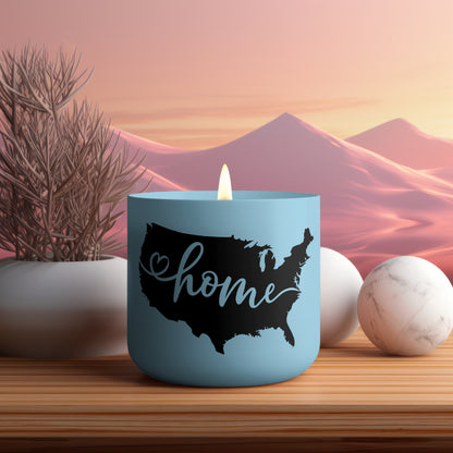 High-resolution USA map SVG with heart and home lettering
