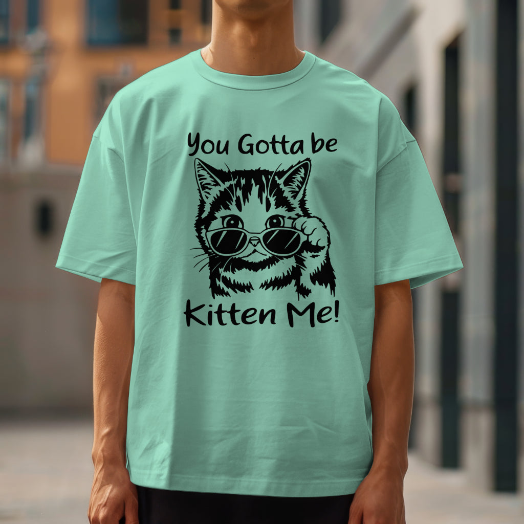 Funny cat SVG with black and white silhouette