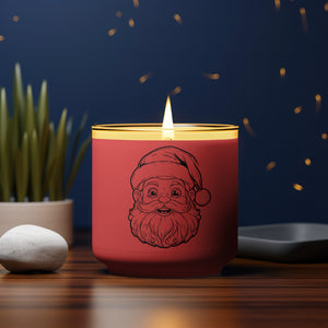 Engraving-Style Santa Claus Silhouette PDF
