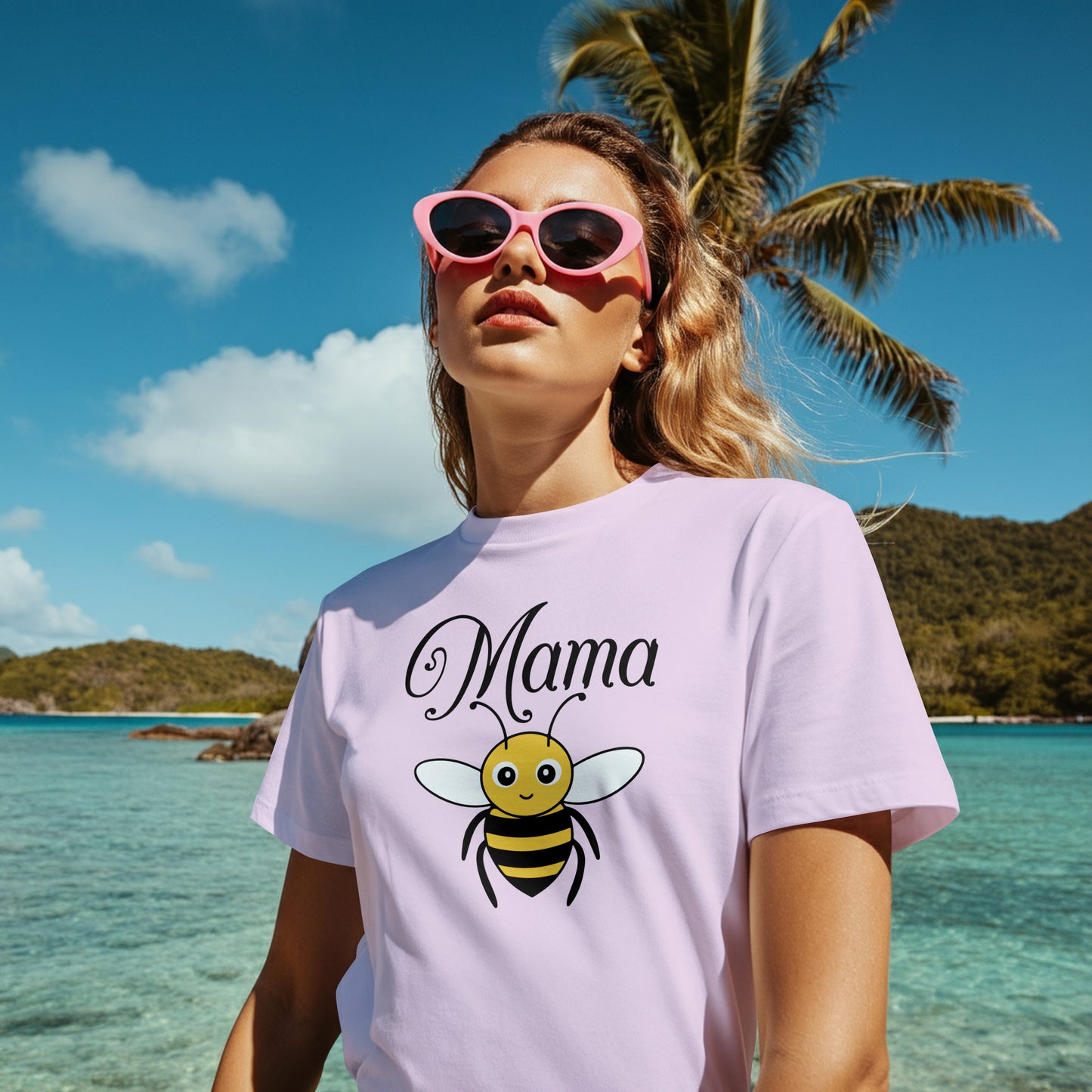 mama bee cricut file with yellow black bee