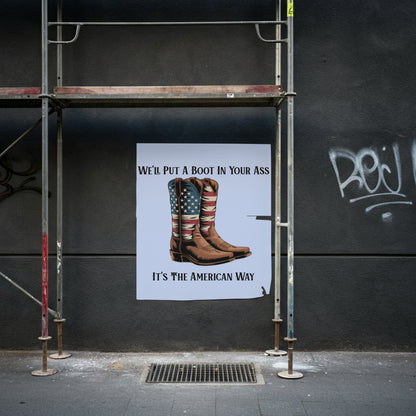 Boot in your ass Toby Keith quote graphic