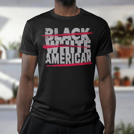 Patriotic SVG with anti-racism message in bold design
