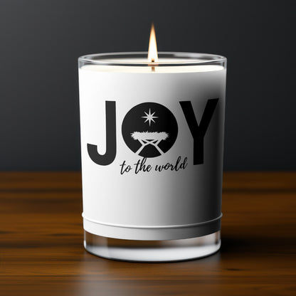 Manger inside word JOY SVG with star above