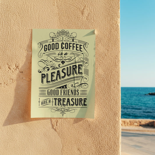 Good Coffee & Good Friends: PNG SVG JPEG PDF