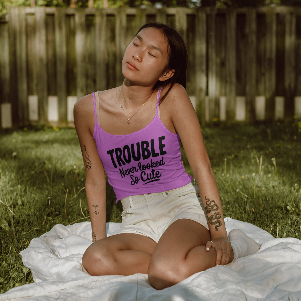 Cute trouble design with transparent background