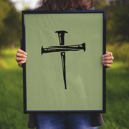 "Symbolic Christian Cross Design for Digital Download"