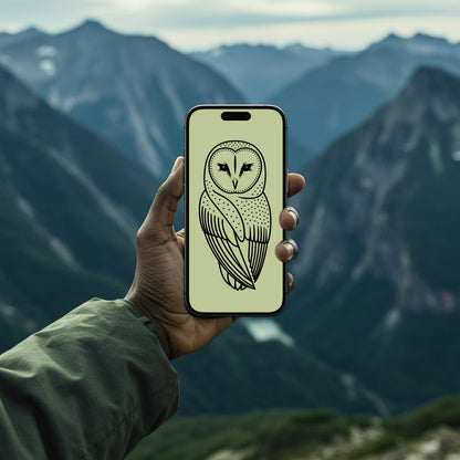 minimalist owl svg