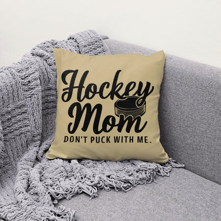  Hockey Mom with Puck Illustration SVG