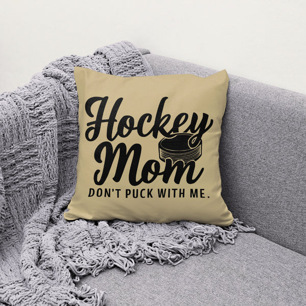  Hockey Mom with Puck Illustration SVG