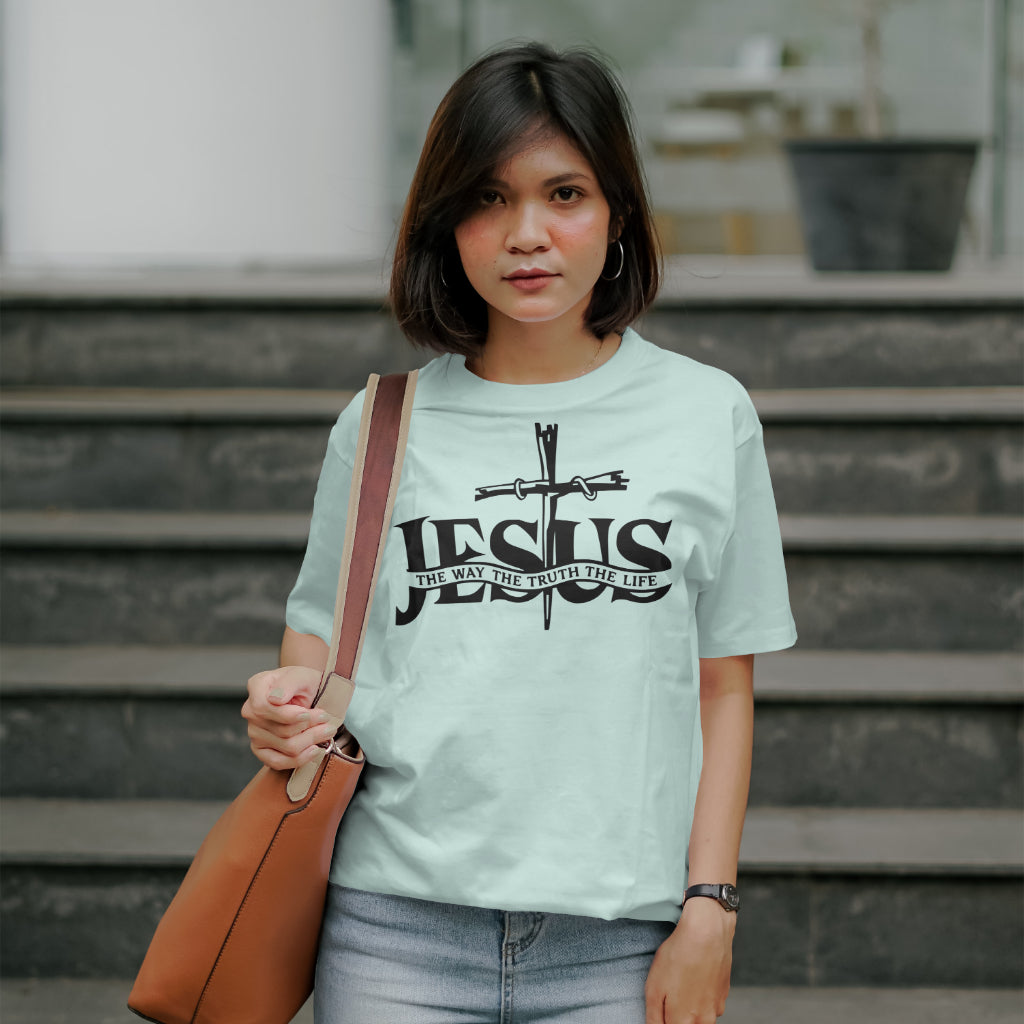 High-resolution Christian SVG featuring John 14:6 quote
