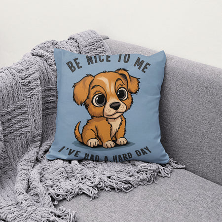 "Adorable Puppy with 'Be Nice To Me' Text PDF"