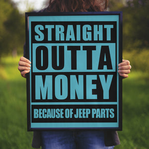 "Funny Jeep Parts Bumper Sticker Design"