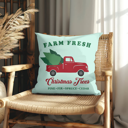 Distressed Christmas truck design with farmhouse style.
