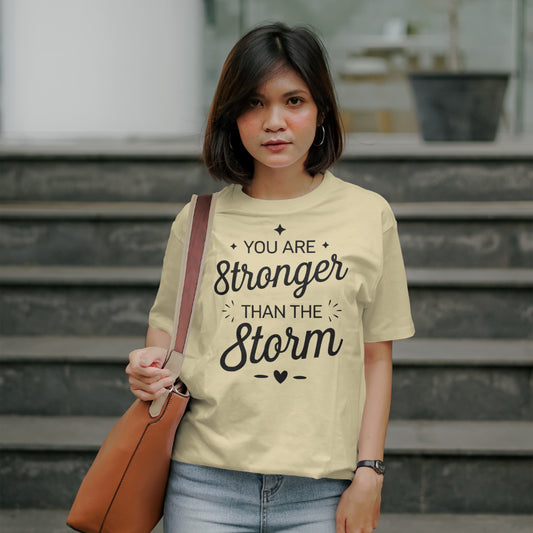 Stronger Than The Storm SVG digital download with cursive font
