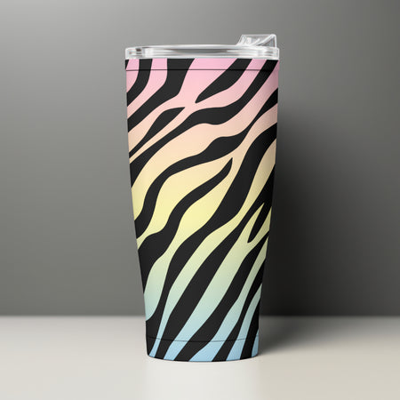 Colorful Zebra Tumbler Design JPEG