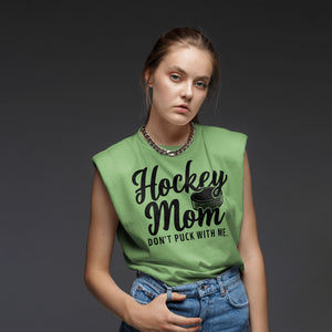 Black and White Hockey Mom Illustration PDF