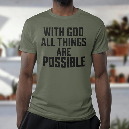 "With God All Things Are Possible Vintage-Style Font Design"