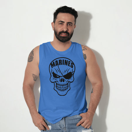 "Digital Download of Distressed Marines Skull Art"