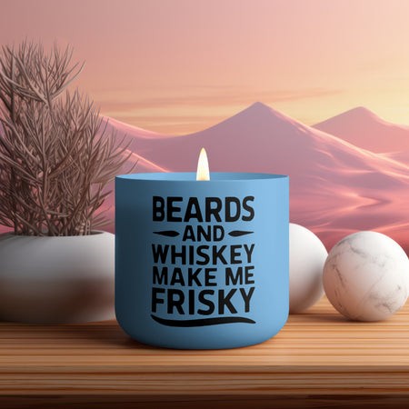 "Playful Beards and Whiskey Graphic for Wall Art and Apparel"