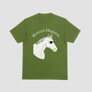 "Farm Style Horse Graphic 'Manure Happens' PDF"