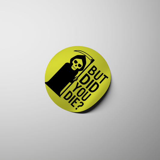 "Monochrome Grim Reaper Typography Design Download"