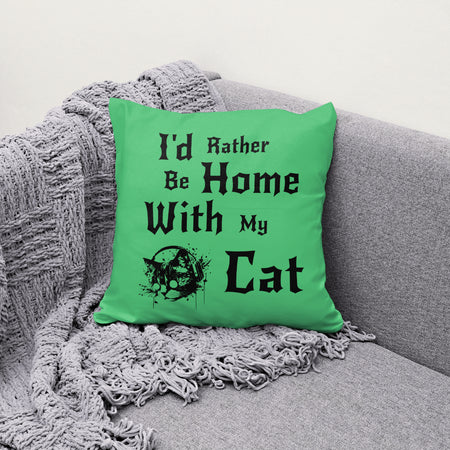 I'd Rather Be Home with My Cat Rock Design PNG
