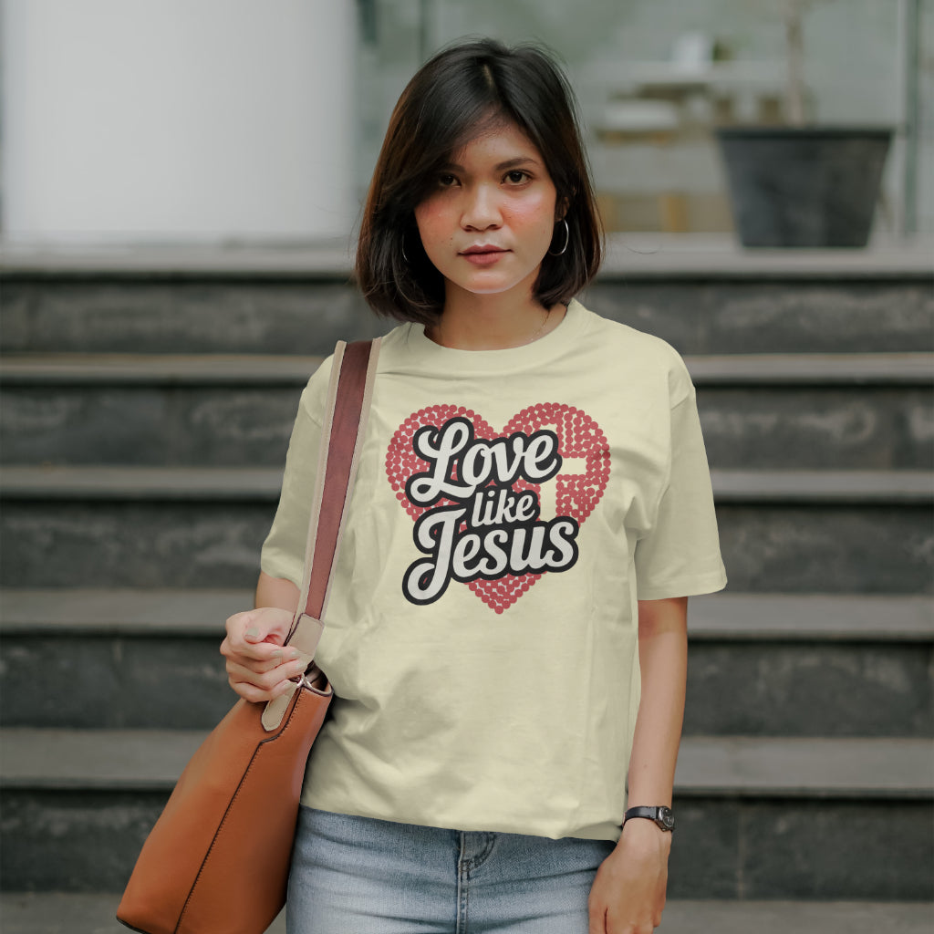 Christian SVG design featuring Love Like Jesus typography
