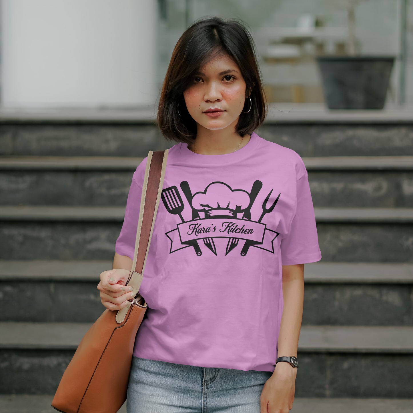 Black silhouette of chef hat with kitchen tools