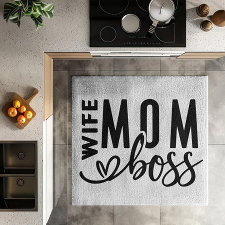 Custom Apparel Design WIFE MOM BOSS JPEG