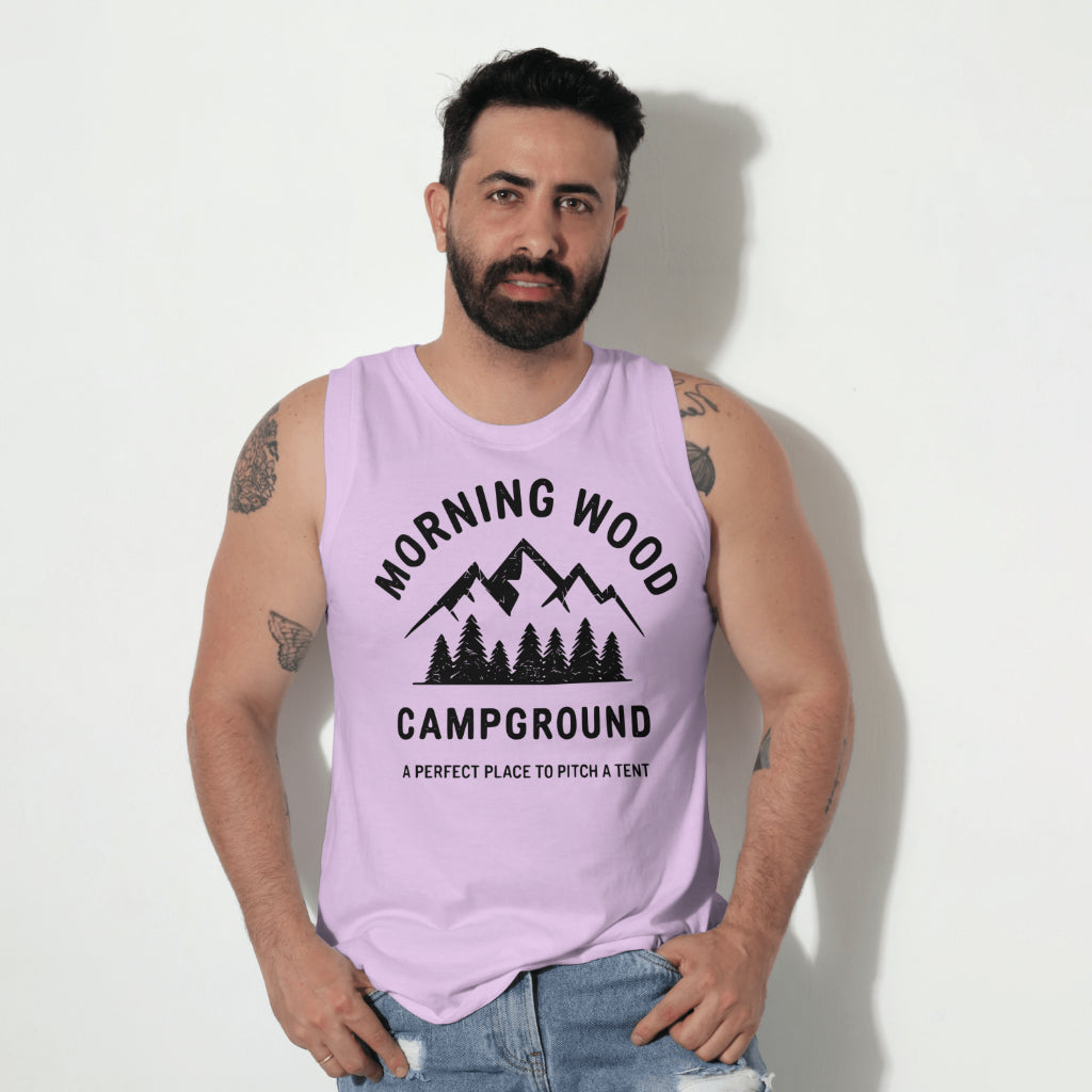 Funny camping logo SVG with adult humor tagline
