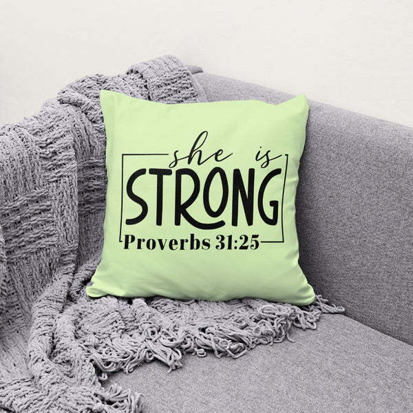 Proverbs 31:25 Bible Verse Design PNG