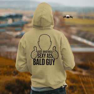 Minimalist Bald Guy Design PNG
