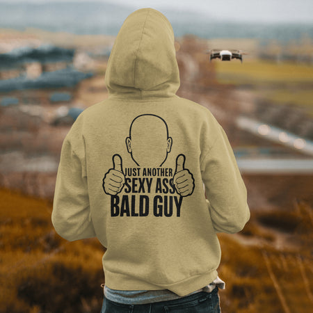 Minimalist Bald Guy Design PNG
