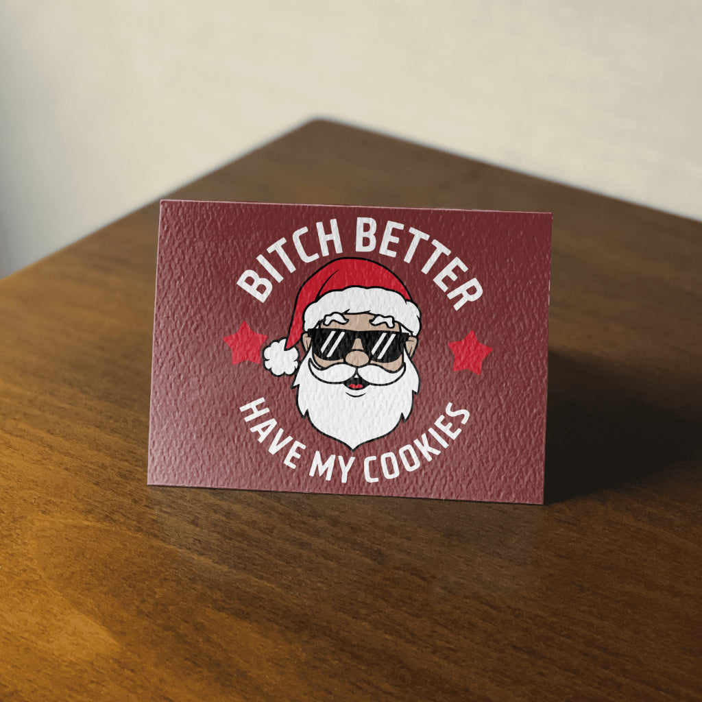 Christmas cookies SVG with Santa and funny text design
